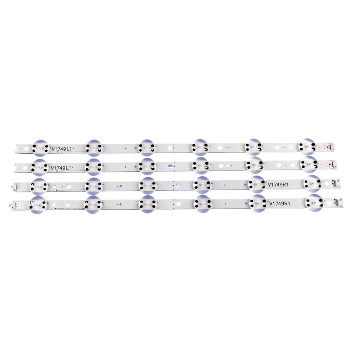 4 Pezzi/kit Strisce LED Adatte For LG 49 TV 49UJ651V 49UV340C UB 49UJ6500 LC490DGG 6916L 2862A 2863A V17 49 L1 + R1