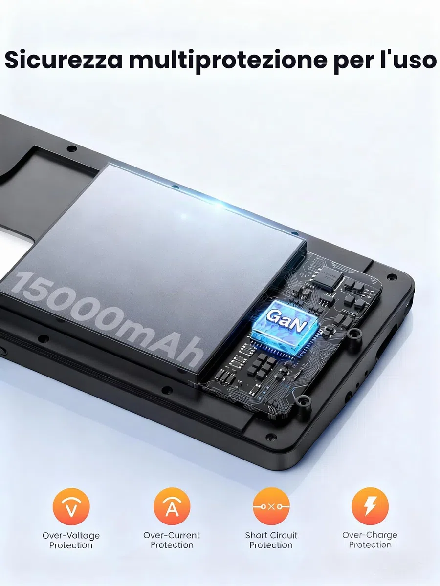 Cover Batteria per Samsung Galaxy S22 Ultra/Galaxy S23 Ultra 15000mAh,Cover Ricaricabile Custodia Batteria Wireless Ricarica Magnetismo Portatile Power Bank per Galaxy S22 Ultra