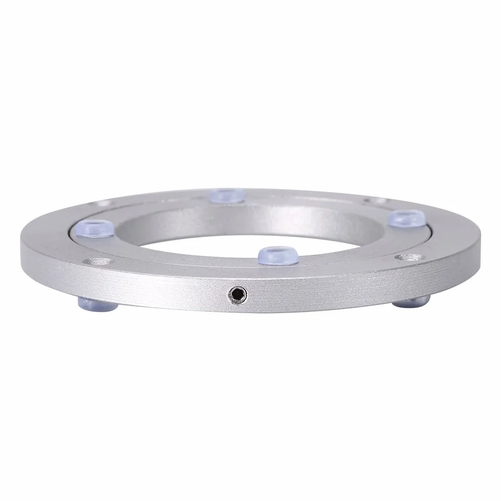 Lazy Susan Giradischi, Tavolo da Pranzo Rotondo per Giradischi in Lega di Alluminio per Impieghi Gravosi Piatto Rotante per Decorazioni per Torte da Ristorante Porta TV (10Pollici*H8.5mm)