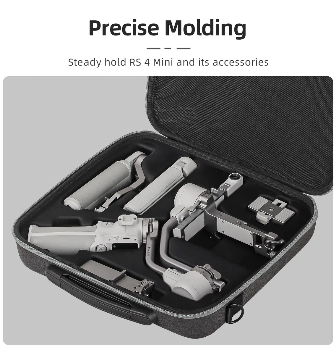 Borsa portatile per DJI RS 4 Mini, borsa a tracolla portatile, custodia rigida da viaggio, compatibile con DJI Ronin RS4 Mini portatile a 3 assi Stabilizzatore Gimbal