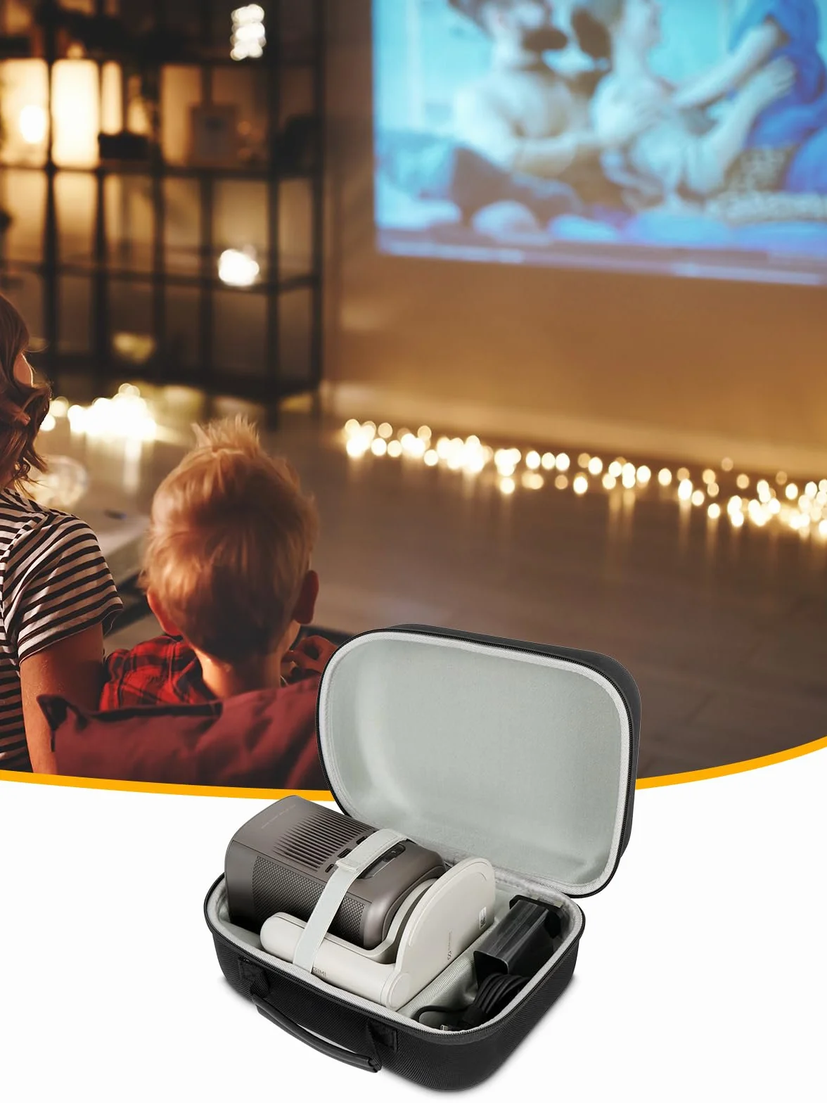 Custodia Rigida compatibile con XGIMI MoGo 2 Pro 1080P Proiettore&MoGo 2 Mini Proiettore, Scatola di Trasporto per MoGo 2 Proiettore