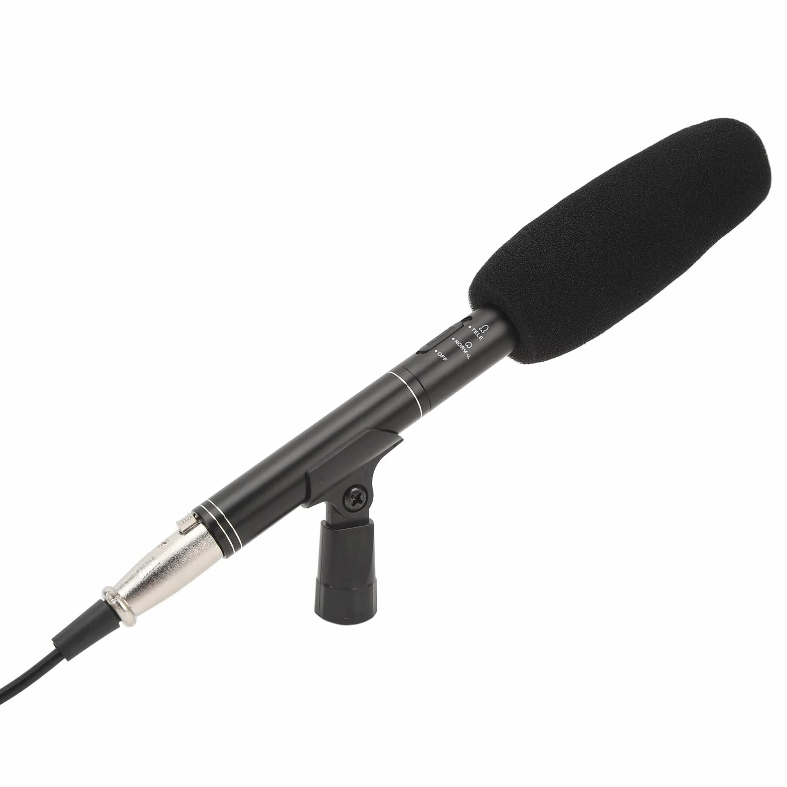 Microfono a Condensatore per Fucile XLR, Microfono Professionale per Interviste a Condensatore Mini Fucile Cardioide, Doppia modalità di Prelievo, per Intervista a Reporter di