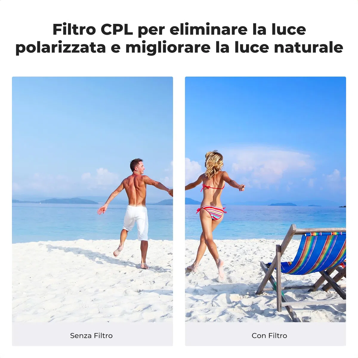 K&F CONCEPT Kit Filtri Compatibile con Insta360 Go Ultra, 4 Unità Filtro Polarizzatore CPL e Densità Neutrale ND8/ND16/ND32, con Rivestimento Multi-strato e Cornice in Lega di Alluminio