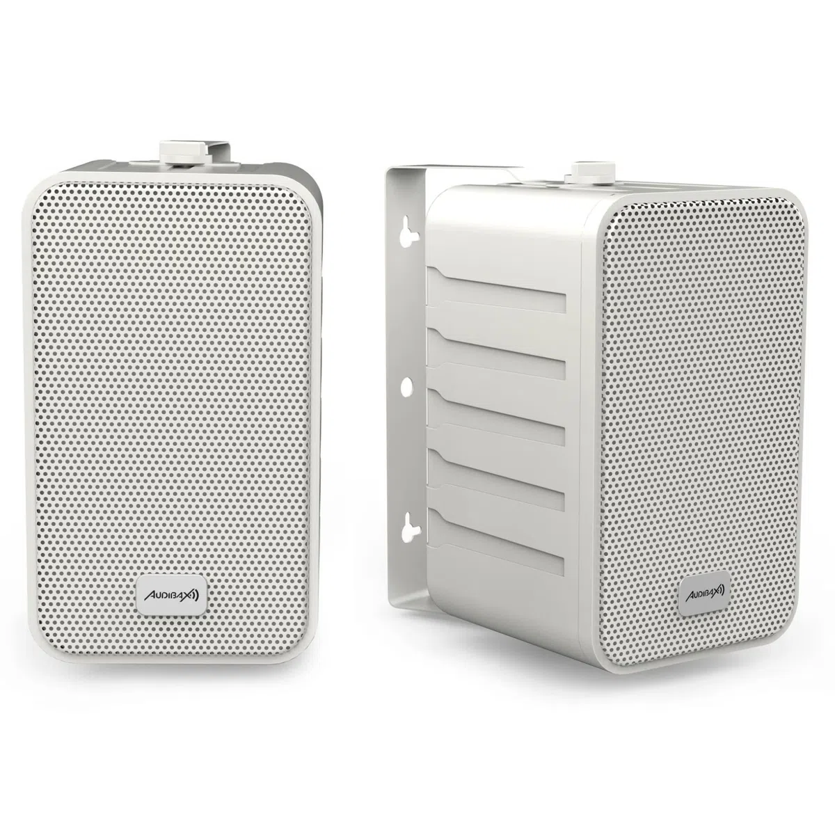 Audibax Pícolo PR-42W - Diffusori Passivi da Scaffale HiFi - Coppia di Altoparlanti Stereo a 2 Vie - Rinforzo 75W - Montaggio a Parete Incluso - Altoparlanti con Woofer da 4"" - Suono Surround