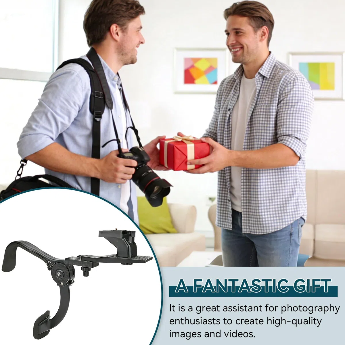 Kit Attrezzatura da Spalla Per Fotocamere E Videocamere, SR-500 Tracolla Per Fotocamera da Esterno Nera Fotografia Spalla Ammortizzatore Staffa Supporto Stabilizzatore Rig
