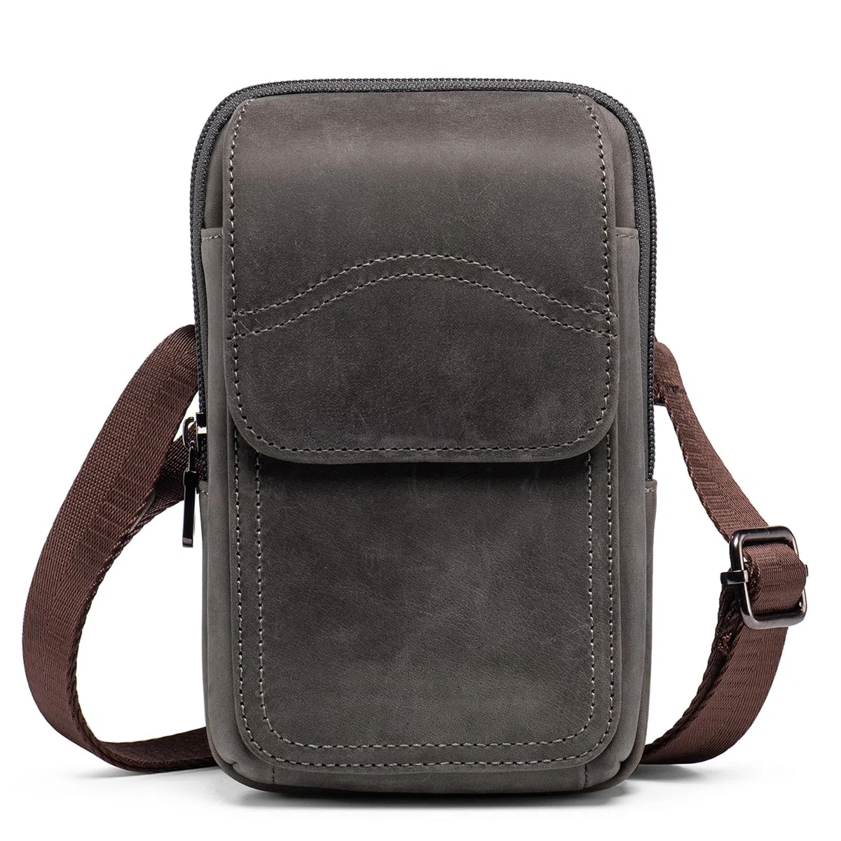 Borsa in pelle con cintura e clip da cintura per iPhone 16 Pro Ma 16 Plus iPhone 15 14 13 Pro Max, per Galaxy S25 S24 S23 Ultra S25+ Organizzatore Marsupio con cinturino lungo per il corpo