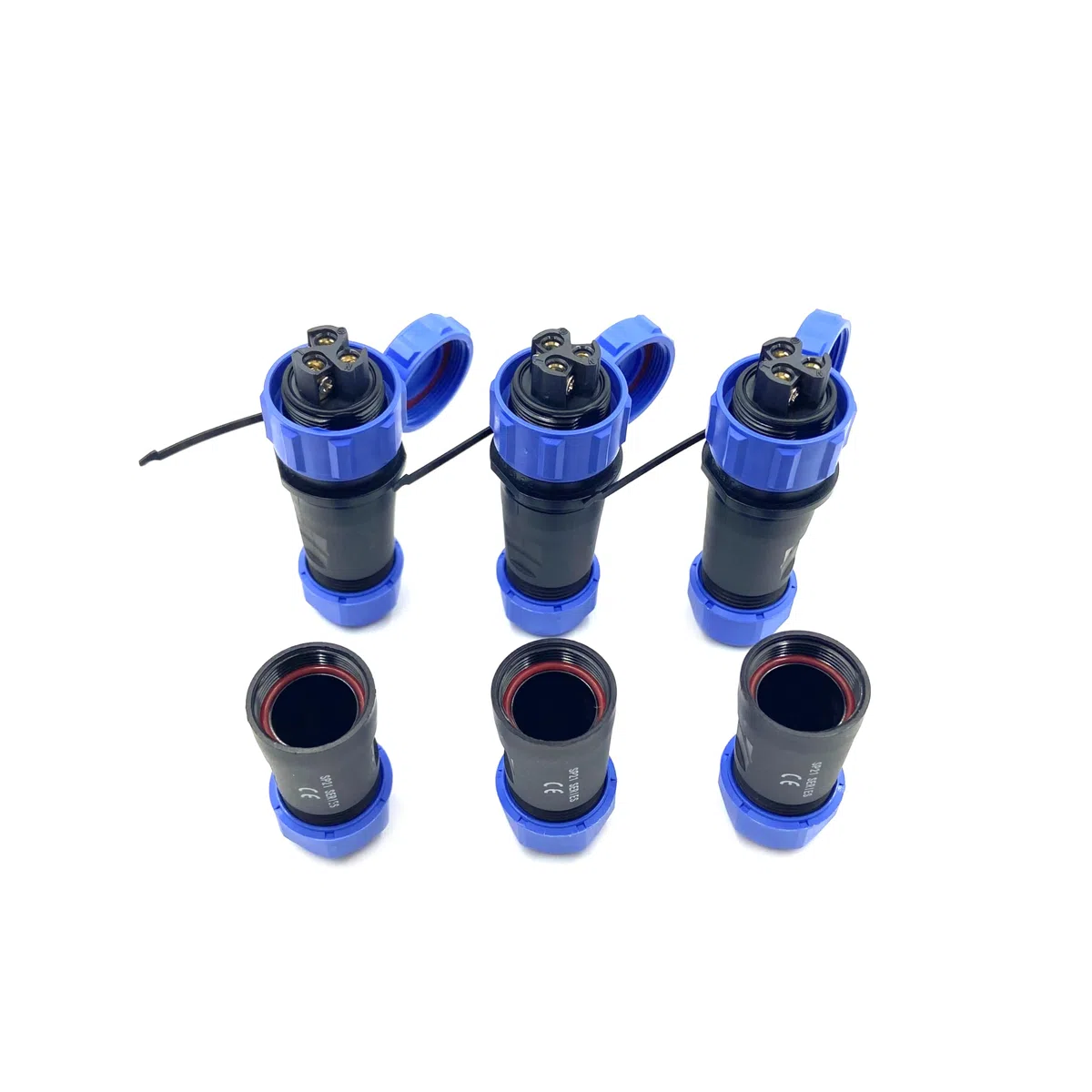 3 Pezzi SP21 3 poli Aeronautica Connettore, IP68 Impermeabile 3Pin Nessuna Saldatura Richiesta Connettore Elettrico Maschio Spina e Femmina Presa Adattatore 500V 30A 12AWG Cavo (Cablaggio a Vite)