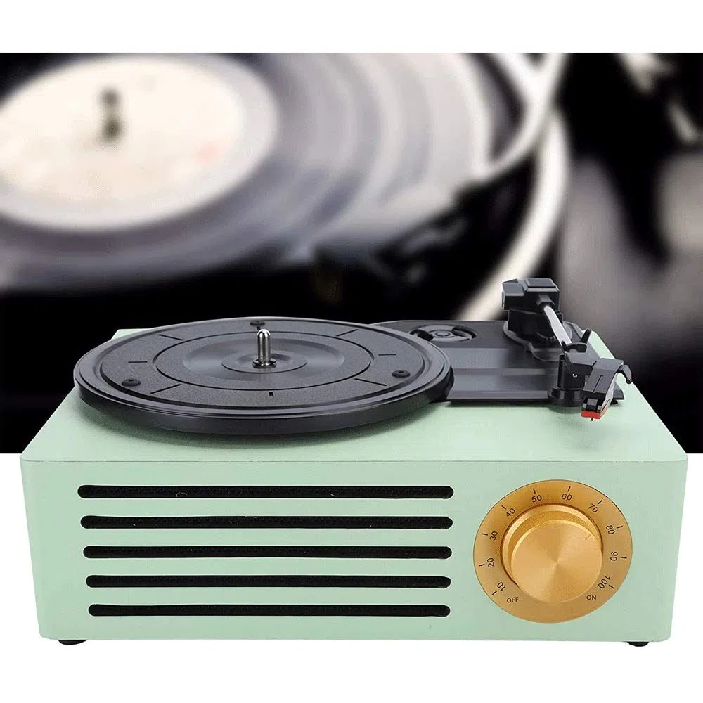 Grammofono retrò, giradischi in vinile, supporto dischi in vinile 7 pollici, 10 pollici, 12 pollici, 33/45/78 giri/min la riproduzione, supporto uscita RCA