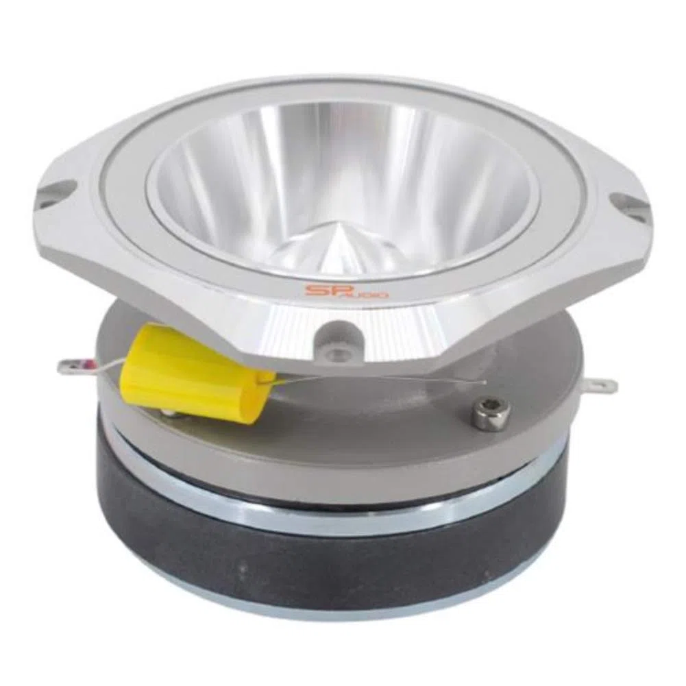 SP Audio 1 SUPER TWEETER SPTW-48 SPTW48 10,00 cm 100 mm 4" diametro 200 watt rms 400 watt max impedenza 4 ohm sensibilità 112 db auto silver, 1 pezzo