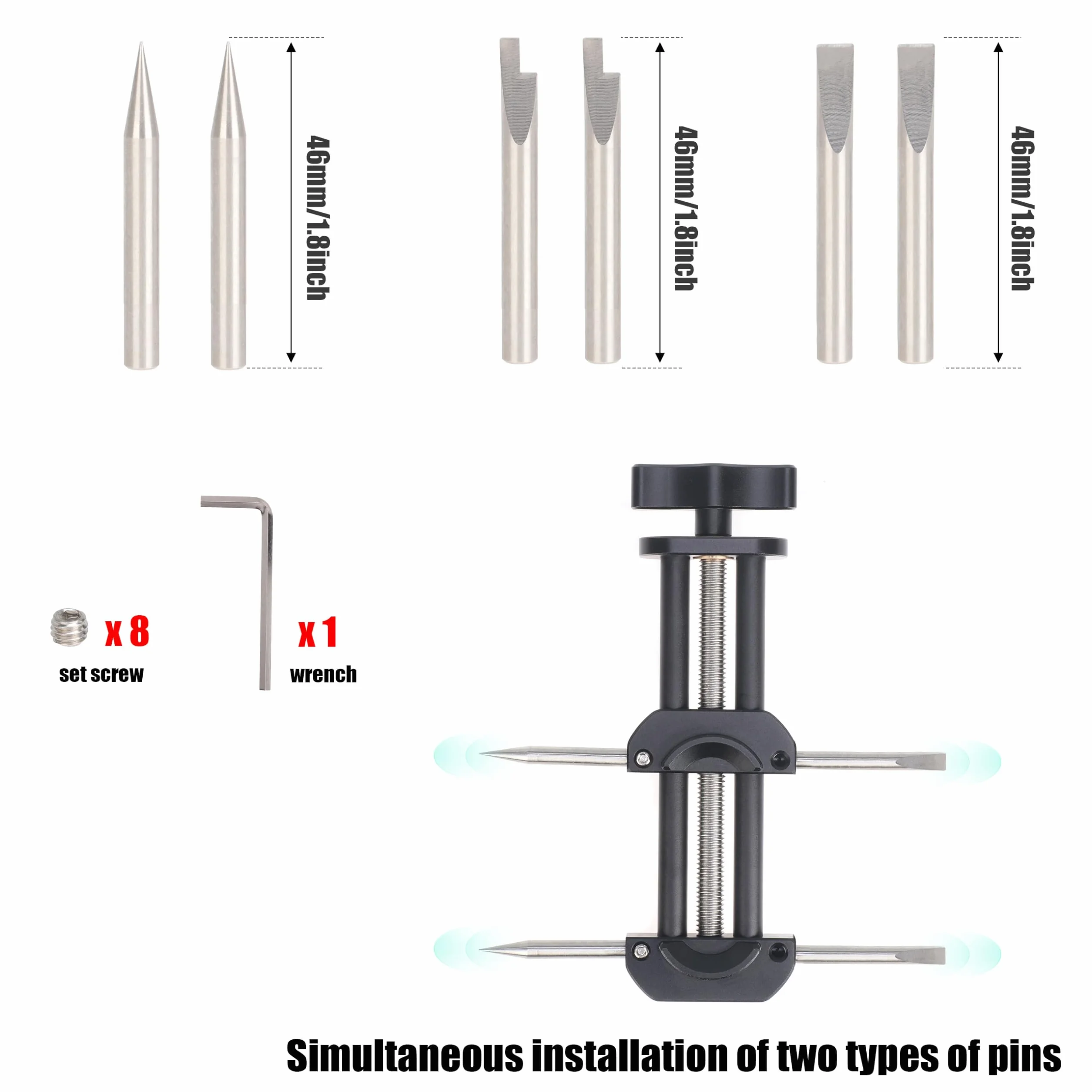 Hersmay Strumento di riparazione dell'obiettivo multifunzione Kit di strumenti per la riparazione dell'obiettivo della fotocamera Strumento di apertura della chiave del filtro dell'obiettivo