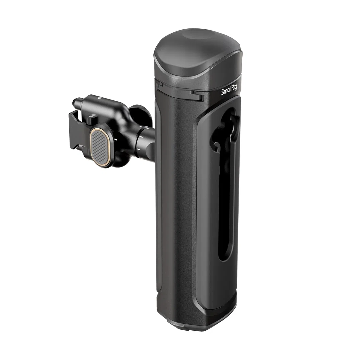 SMALLRIG Rotatable Quick Release Side Handle for Phone Cages, Aluminum Phone Cage Handle Grip with Infinite Rotation, Built-in Cold Shoe and Adapter - 4403B