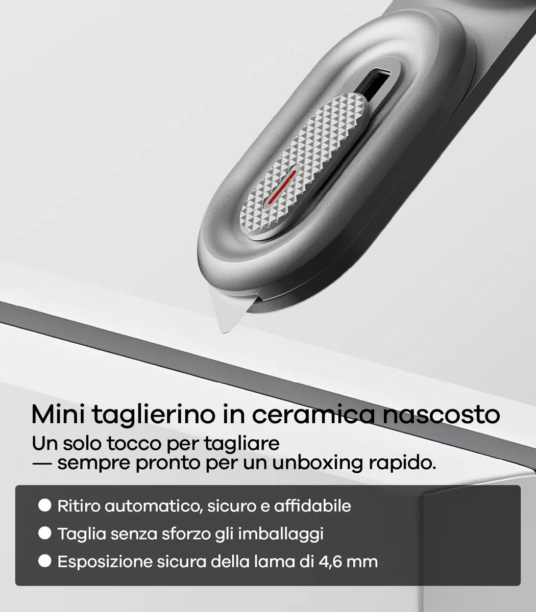 Aulumu G05 Air Supporto Anello Cellulare per MagSafe con Apri-Scatole, 360° Rotazione Supporto Magnetico, Lega di Alluminio Ultra Leggera & Sottile Accessori MagSafe per iPhone 17 16 15 Pro Max, Nero