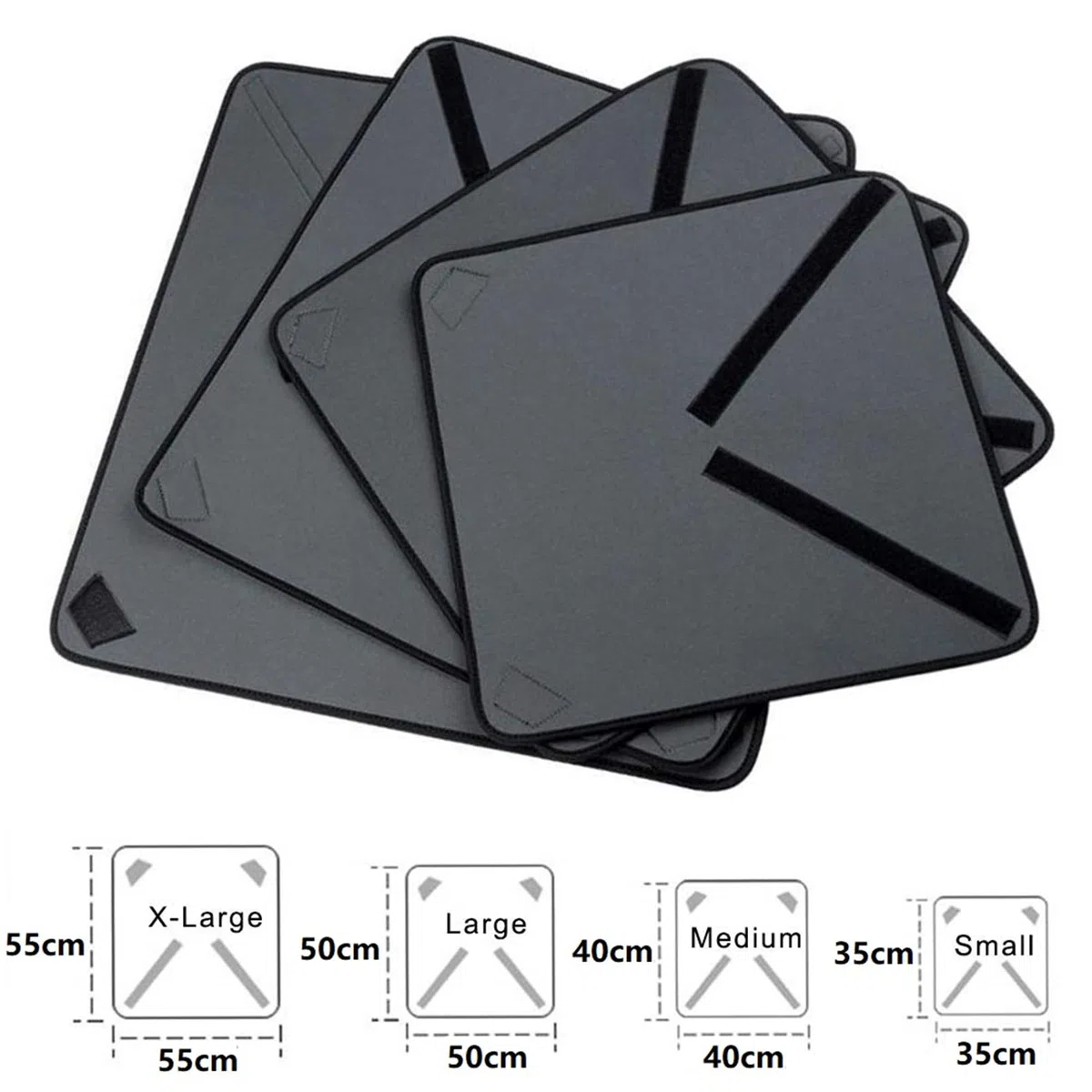 Selens 4 Pezzi Panno Protettivo Neoprene Avvolgente Custodia per Fotocamera Digitale DSLR - Protezione Antiurto per Obiettivo - Accessori per Studio