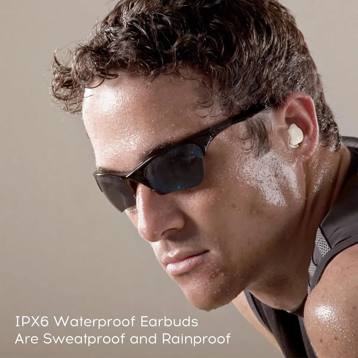 Sleep Earbuds for Side Sleepers, Mini Auricolari Wireless Bluetooth 5.3 Auricolari per Dormire, Auricolari Nascosti con Display di Alimentazione per Esercizio, Lavoro, Escursionismo (Bianco)