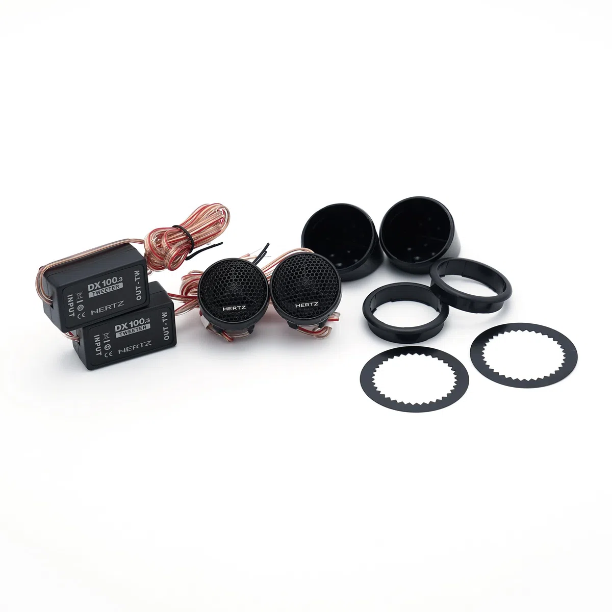 Hertz DT 24.3 - Set tweeter per auto 24mm Neodymium + crossover 80W Peak Power