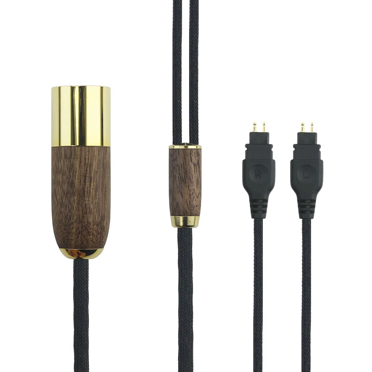 Cavo bilanciato XLR a 4 pin da 2 m, cavo audio di ricambio compatibile con cuffie Sennheiser HD650, HD58X, HD600, HD580, HD660S, HD660S2, HD6XX, 7N OCC, cavo placcato argento e rame con guscio in
