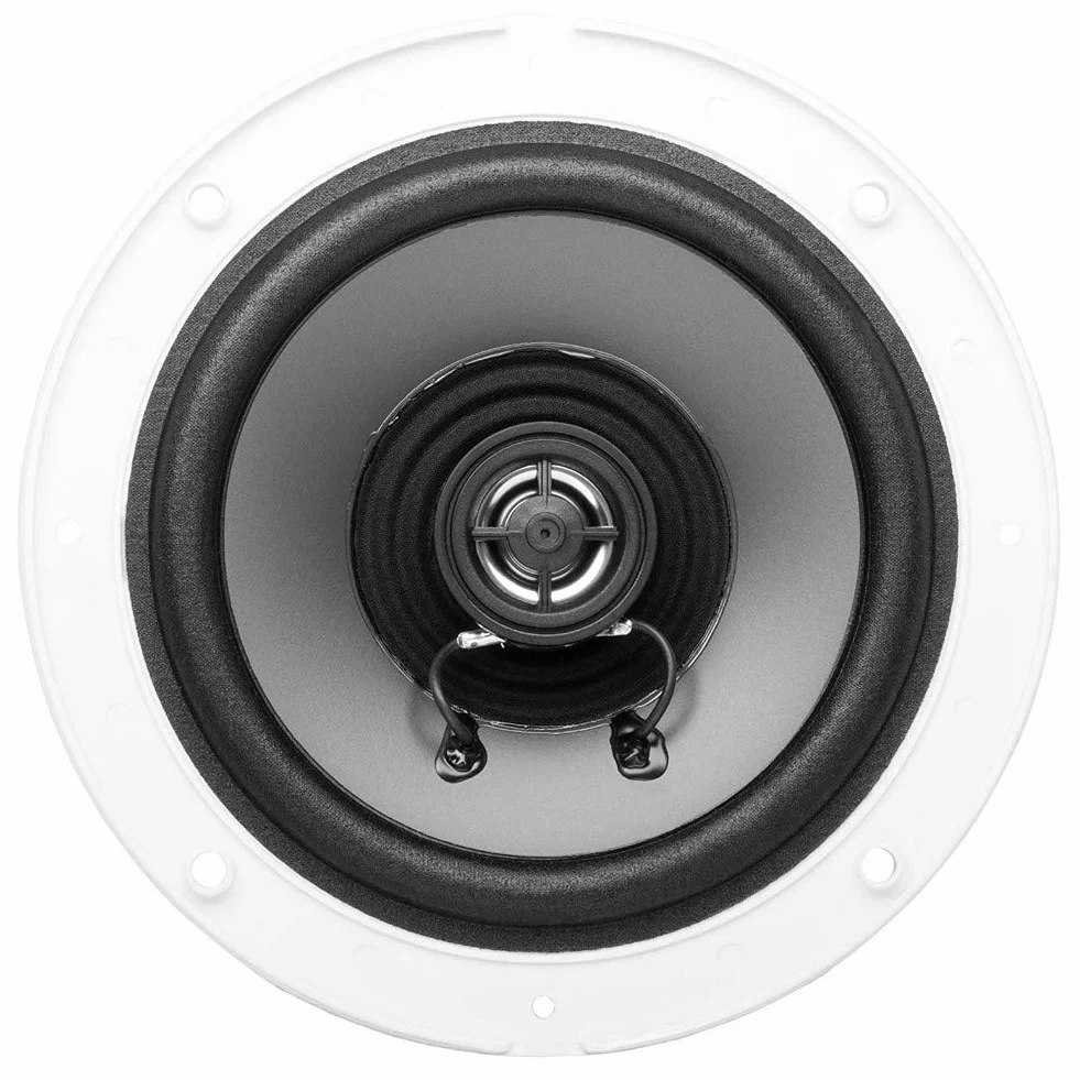 2 altoparlanti marini KIT PER BOSS AUDIO MR60W 2 vie 6,5" 16,50 cm 165 mm 100 watt rms 200 watt max impermeabili mare piscina barca, a coppia + 5 sticker omaggio