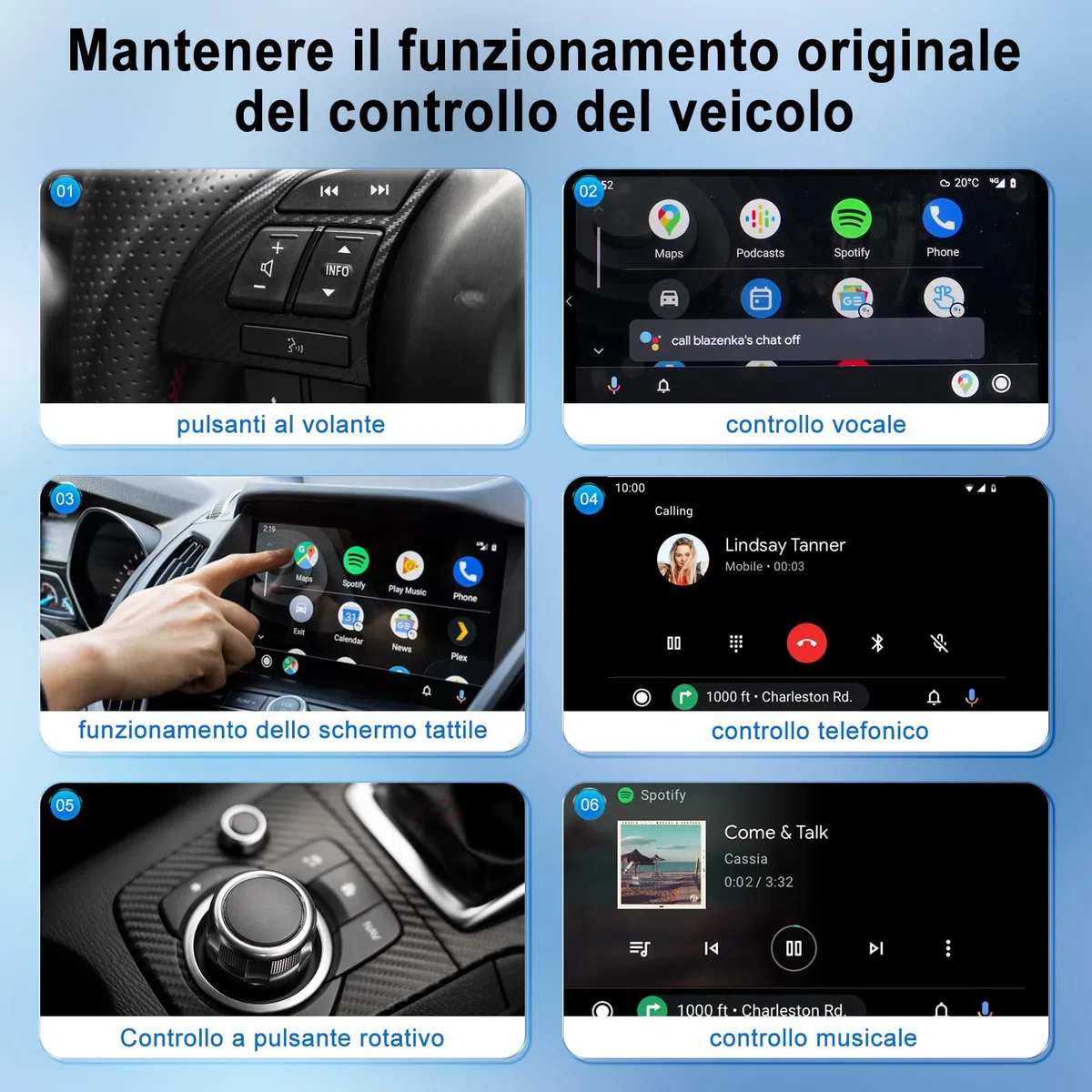 Adattatore Senza Fili Android Auto, Dongle USB C/USB per Autoradio Cablato OEM, Adattatore Wireless Compatibile con il 98% delle Auto