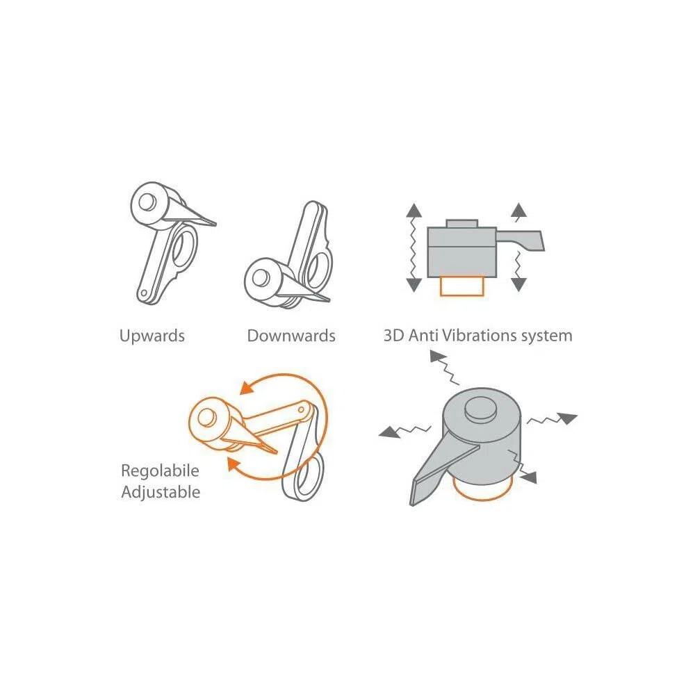 Optiline 91773 Titan Combo 2.0, Supporto ad Alta Resistenza con Attacco per Manubrio