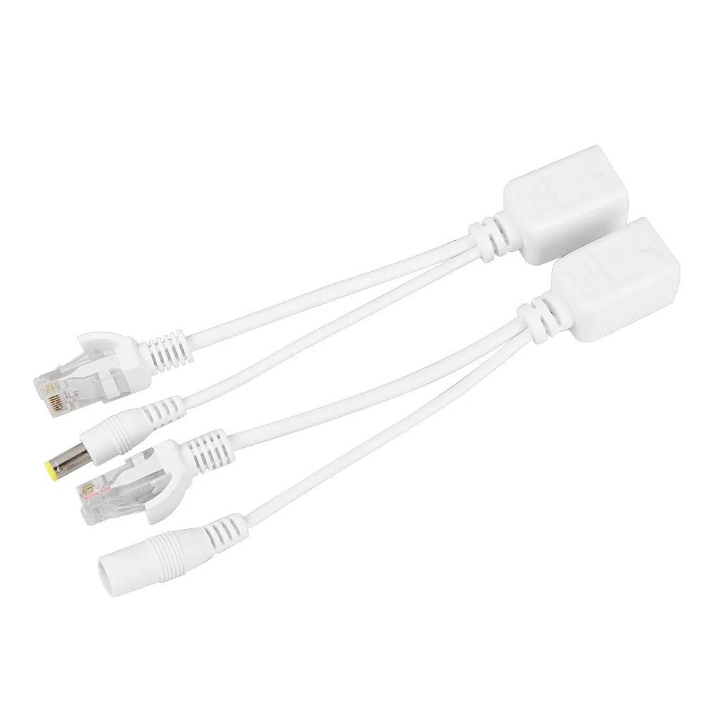 Tosuny 10 accoppiamenti PoE iniettore e splitter telecamera IP POE RJ45 cavo Over Ethernet adattatore iniettore + splitter DC 12 V