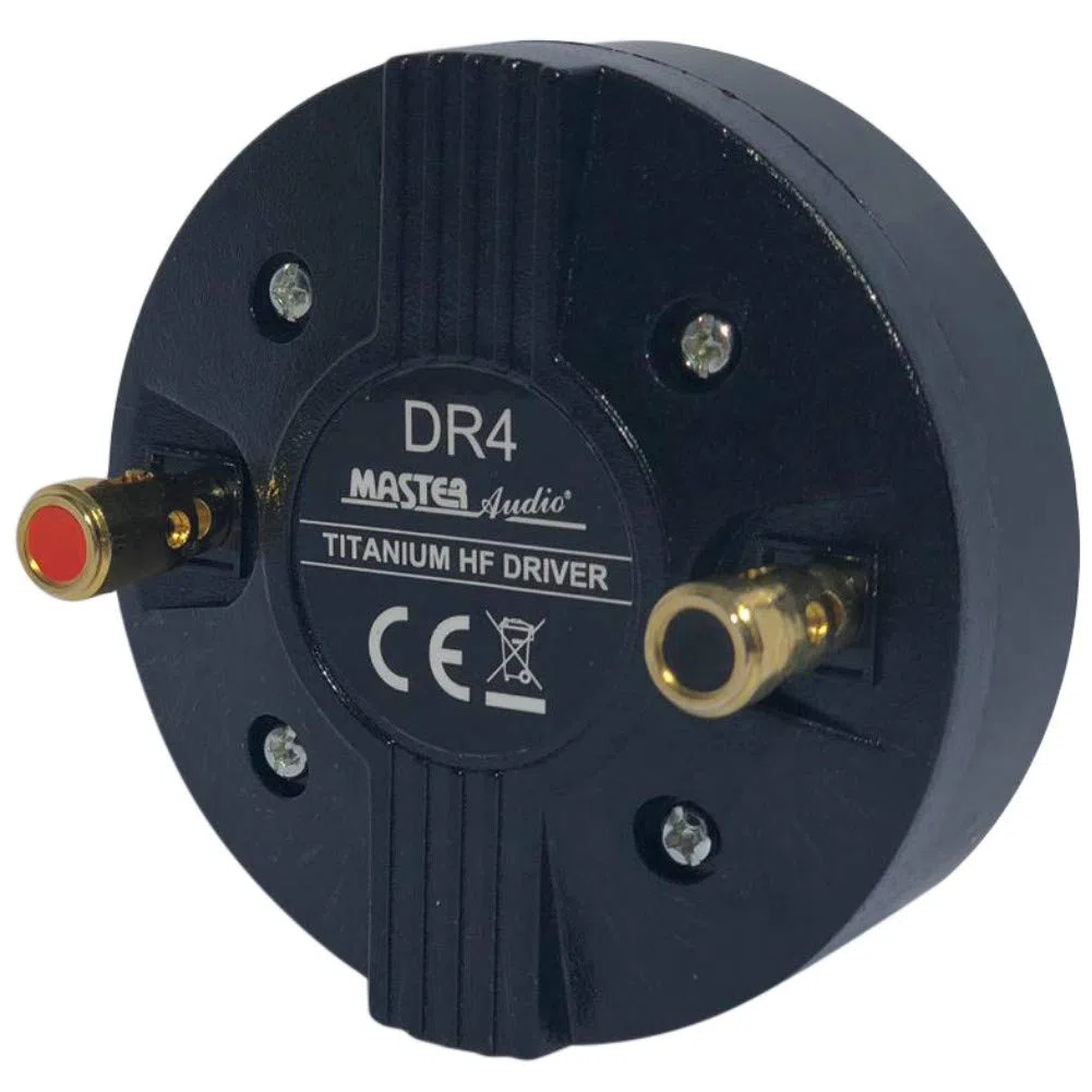 MASTER AUDIO 1 DRIVER DR4 DR 4 a compressione 100 watt rms 200 watt max filettatura da 3,44 cm per trombe casa 8 ohm 99 db bobina 2,50, cm 1 pezzo
