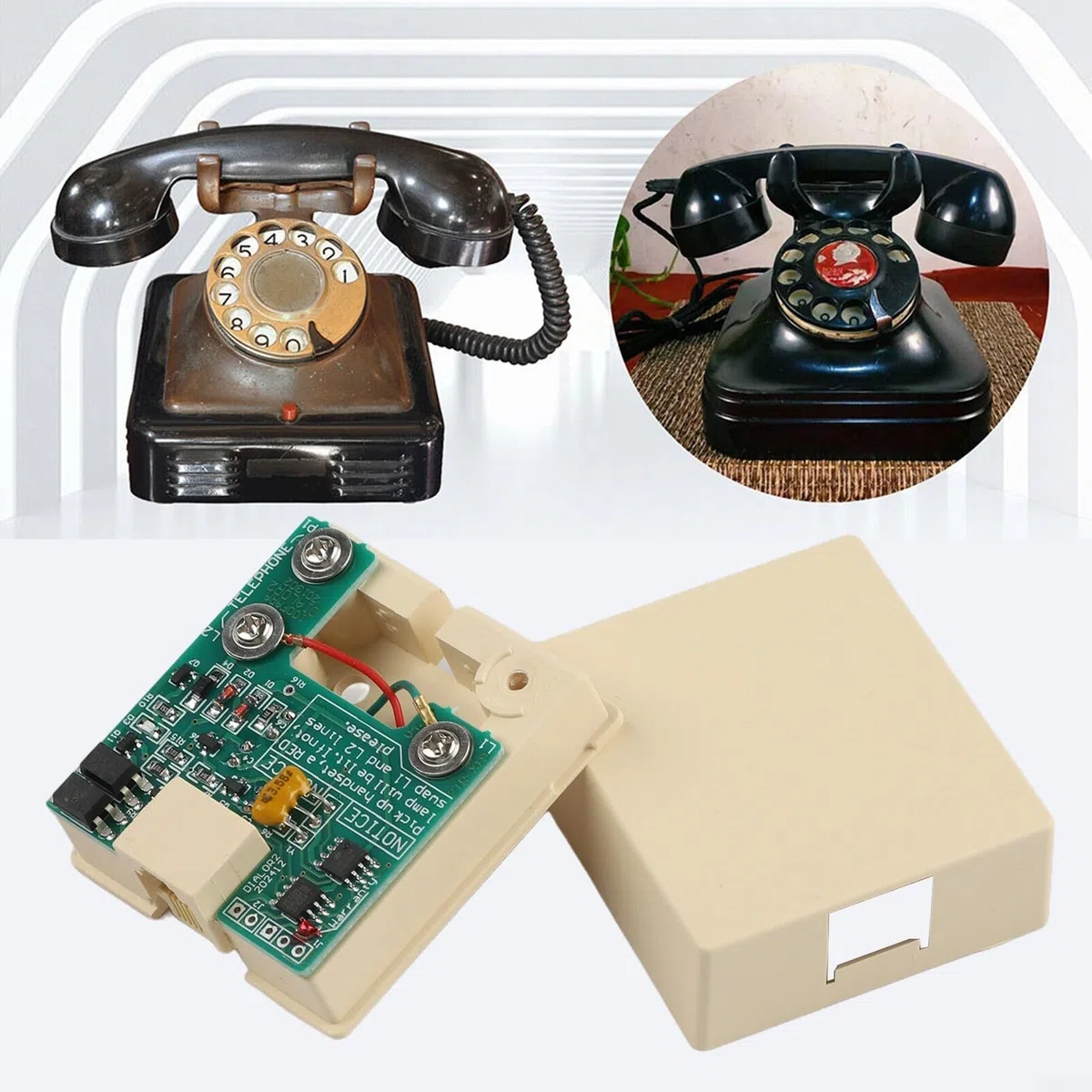 Modulo convertitore da impulso a telefoni rotanti, adattatore segnale telefonico vintage che consente quadranti vecchio stile su linee moderne