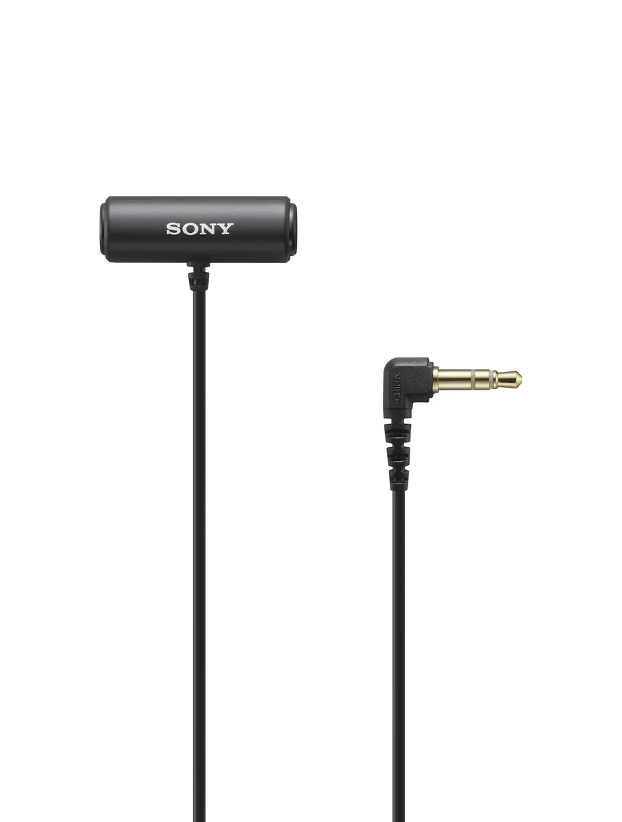 Sony ECM-LV1 - Microfono Lavalier con Stereo Sound Capture, Clip per vestiti 360°, per Fotocamere digitali