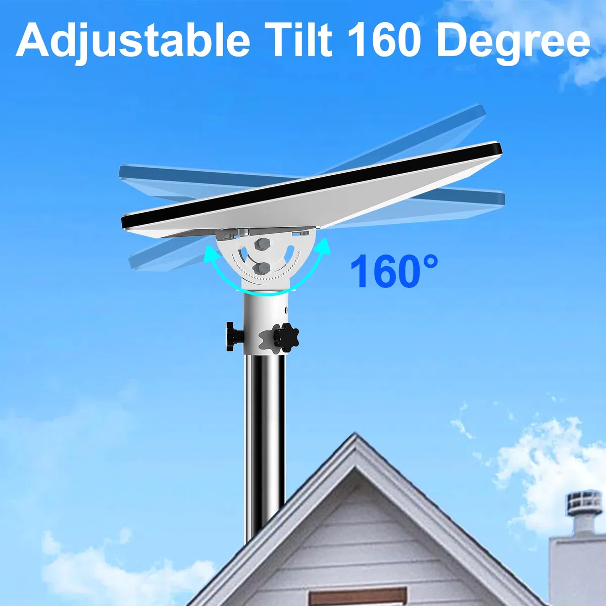 Starlink - Mini adattatore per tubo, mini supporto da tetto Starlink, kit di montaggio mini palo Starlink, piastra da parete Satarlink con inclinazione regolabile di 160 gradi per mini piatto Starlink