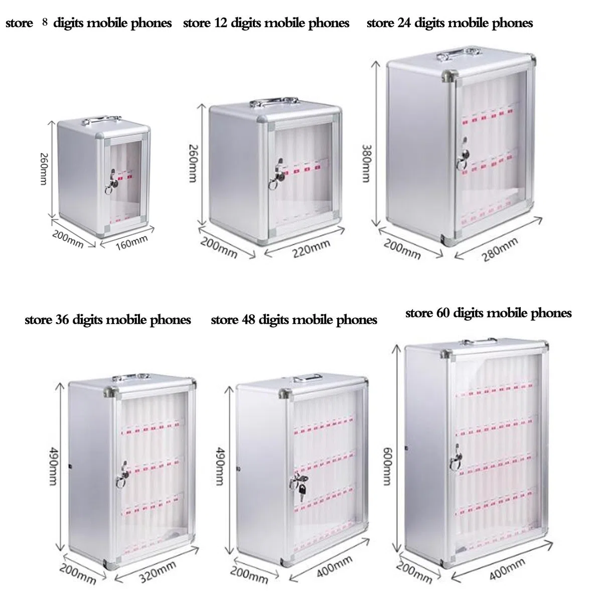Armario para Guardar teléfonos móviles con Capacidad para 1260 teléfonos. Caja Fuerte Mural con Cerradura para escuelas Ems y hospitales. Solución portátil para la stión de Grs v