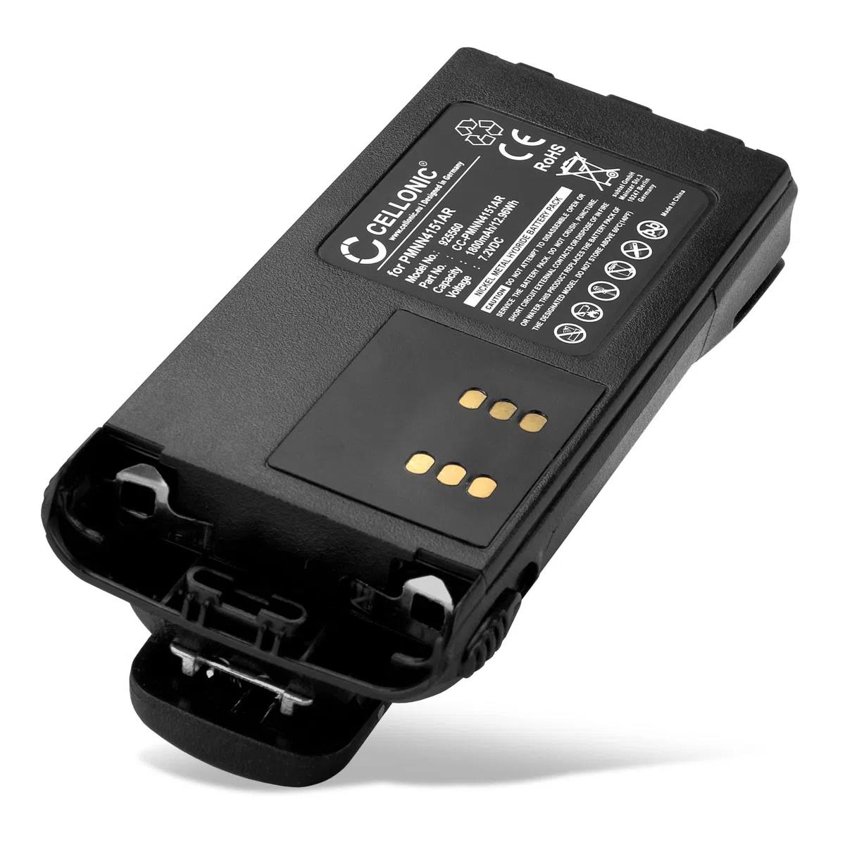 CELLONIC 1x Batteria per Dispositivo radio Compatibile con Motorola GP340, GP380, GP360, PMNN4151AR – (1800mAh, 7.2V)