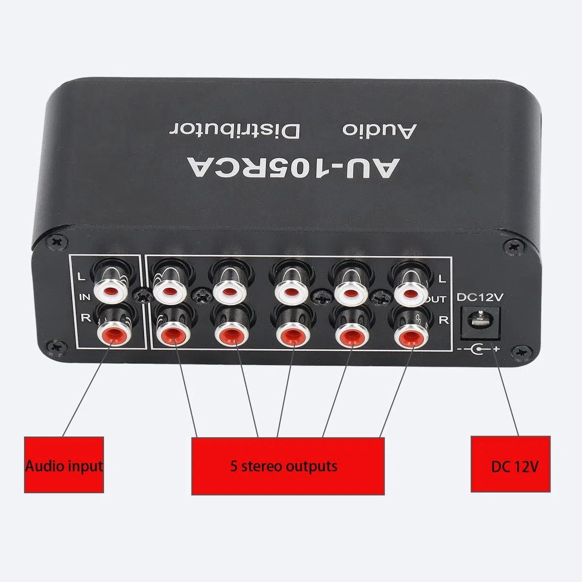 Commutatore Audio Bidirezionale, Commutatore Audio Bidirezionale Stereo A 5 Vie L/R Per Canale Audio, Splitter Per Interruttori Audio Ad Alta Fedeltà Per Multimedia