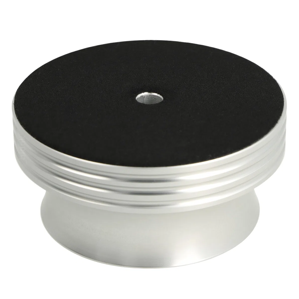 _blank #021si Stabilizzatore HiFi | Peso del disco in vinile 425g | Alluminio fresato CNC | Anodizzato argento | Massimizza la qualità del suono e riduce le vibrazioni