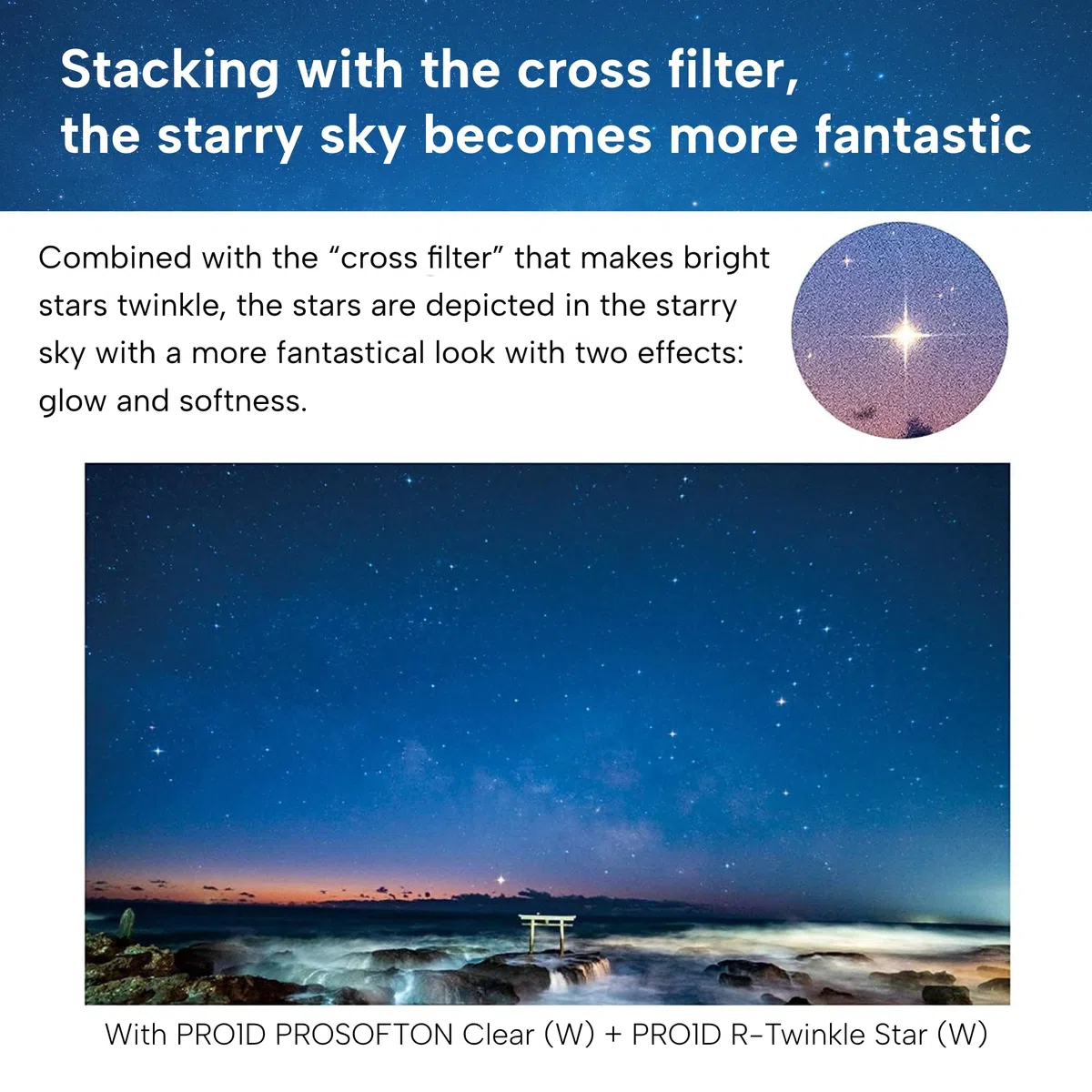 Kenko Filtro morbido PRO1D PROSOFTON Clear ø52mm, per riprese di paesaggi stellari, ritratti e paesaggi notturni