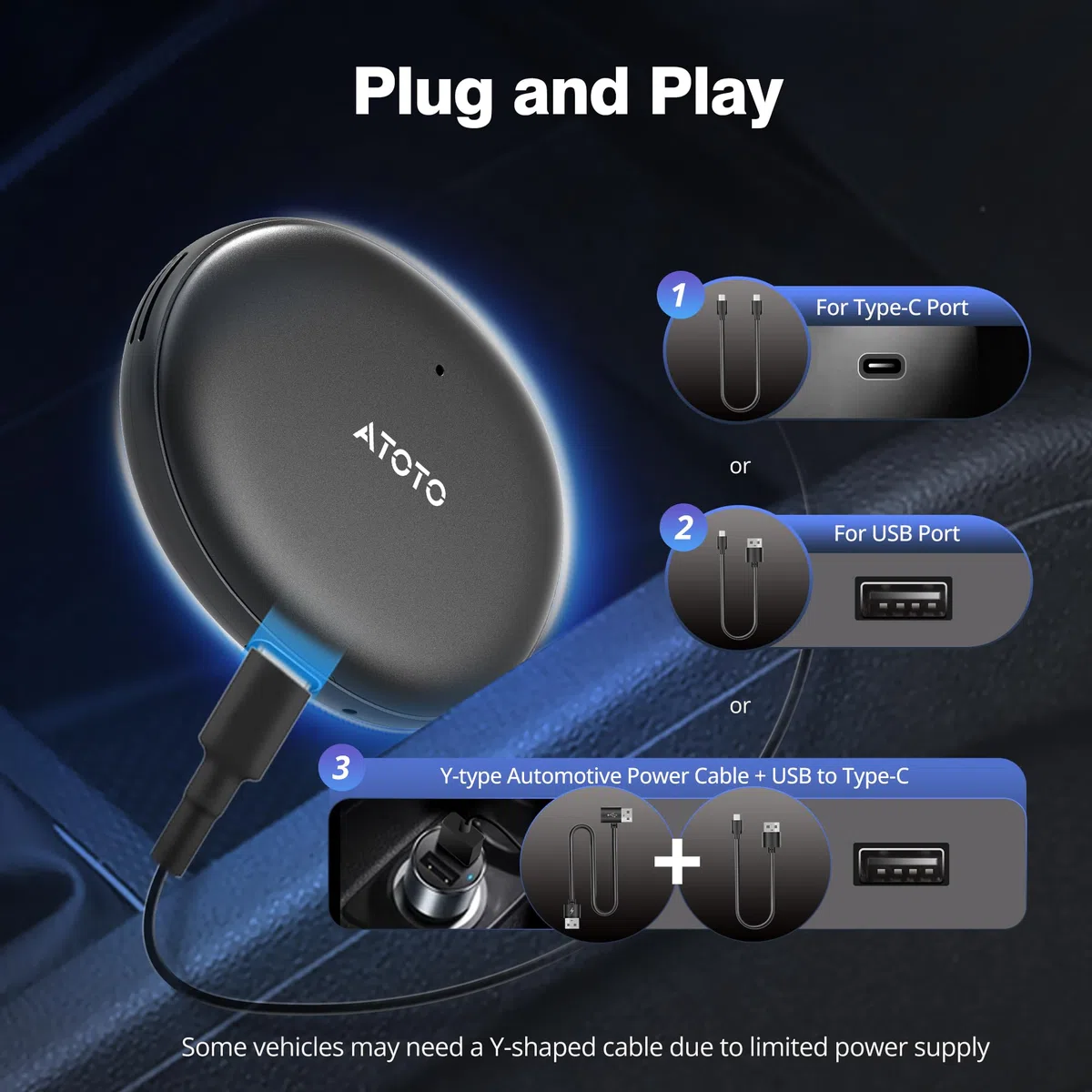 Wireless Carplay/Android Auto Adapter Car AI Box - Rende CP/AA wireless, doppio Wi-Fi 2.4G/5G, GPS, OBDII, OTA, 256GB, adattatore Carplay wireless con YouTube/Netflix, DriveChat AI (ChatGPT)