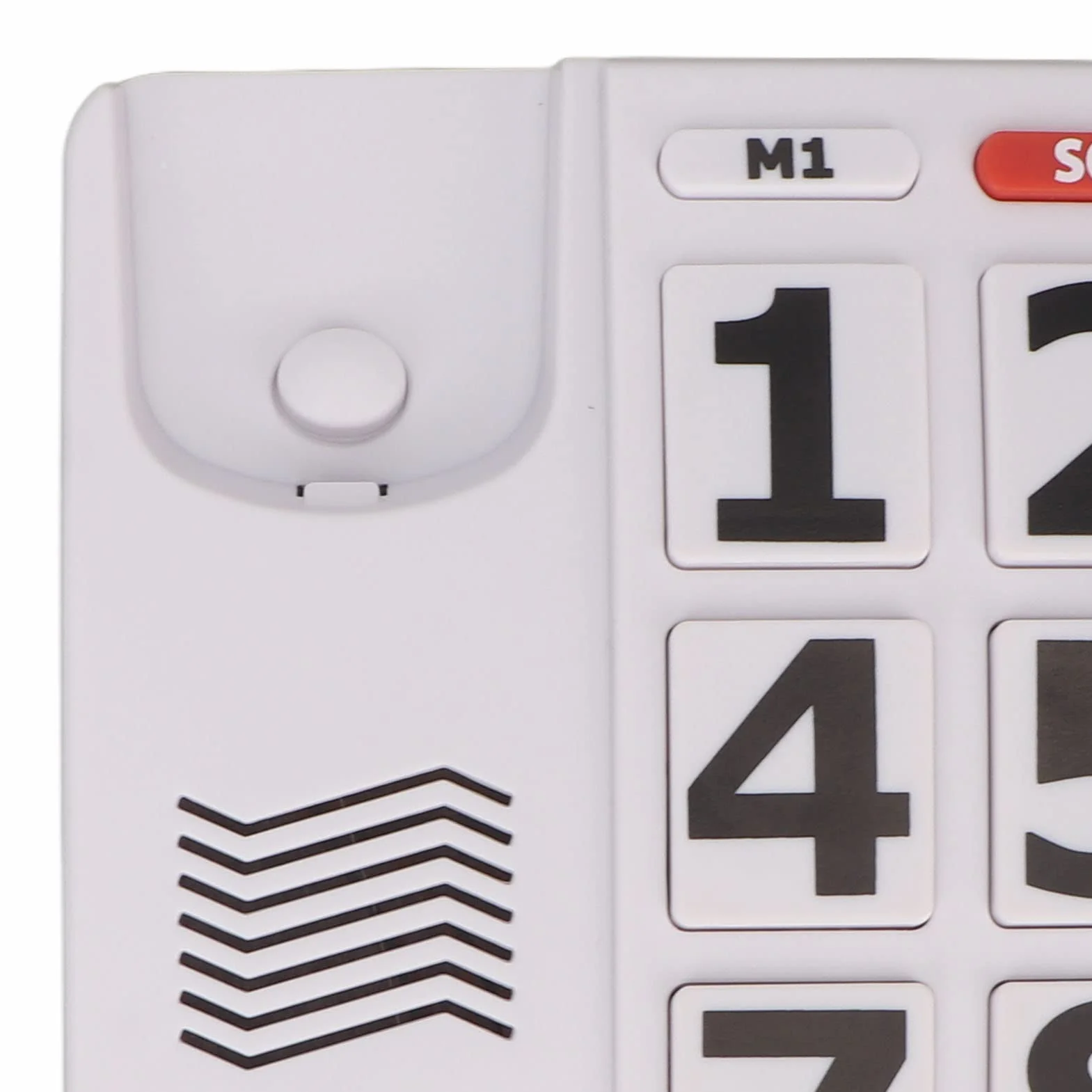 Telefono con Tasti Grandi con Numeri Grandi, Controllo del Volume, Suoneria Molto Alta, Cavo da 9 Piedi.Telefoni Fissi per la Casa per Anziani, Design Classico per la