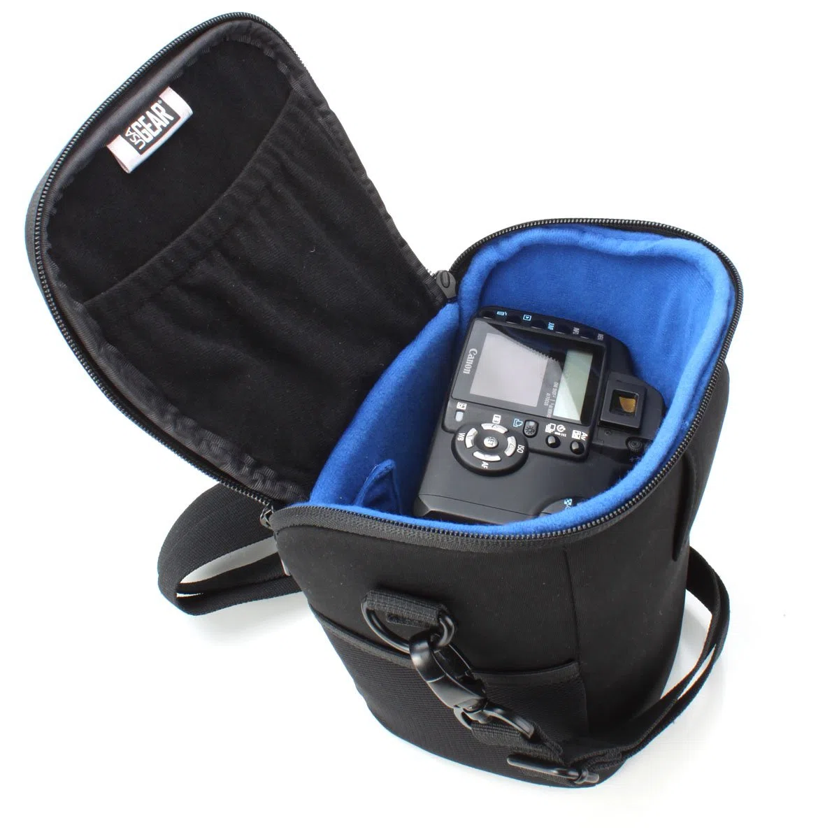 USA Gear Borsa per Fotocamera SLR/DSLR per Mirrorless con Tracolla Regolabile, Maniglia Imbottita, Copertura Antipioggia Rimovibile e Fondo Resistente Alle Intemperie