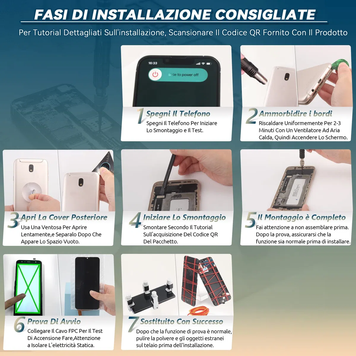 RongZy LCD Schermo per Xiaomi Redmi A5 4G 25028RN03Y Display di Ricambio Touch Screen Digitizer Parti di Riparazione per Redmi A5 4G LCD Display con Strumenti(Nero con Cornice)