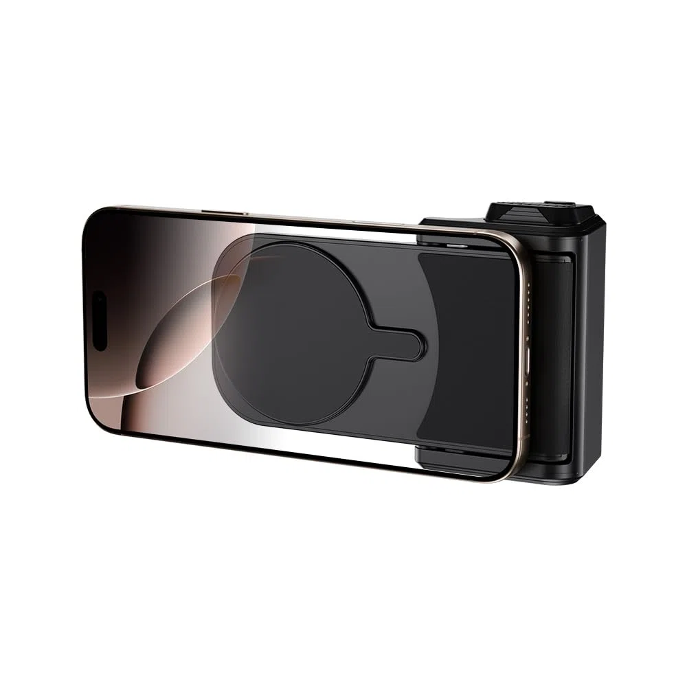 Kiwifotos per iPhone Magsafe Supporto per Fotocamera con Manico Magnetico e Telecomando Bluetooth per iPhone 17 16 15 14 Pro Max Samsung S26 S25 Smartphone Vlog Ripresa Video (Treppiede NON Incluso)
