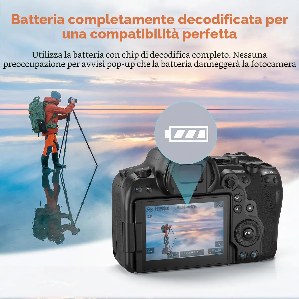 SMALLRIG DMW-BLK22 Batteria 2520mAh USB-C Battery Sostitutiva, 2.5H Batteria Completamente Carica per Panasonic LUMIX S5, S5 II, GH7, GH6, S9, S9 II, S5 IIX, Arancione - 4979