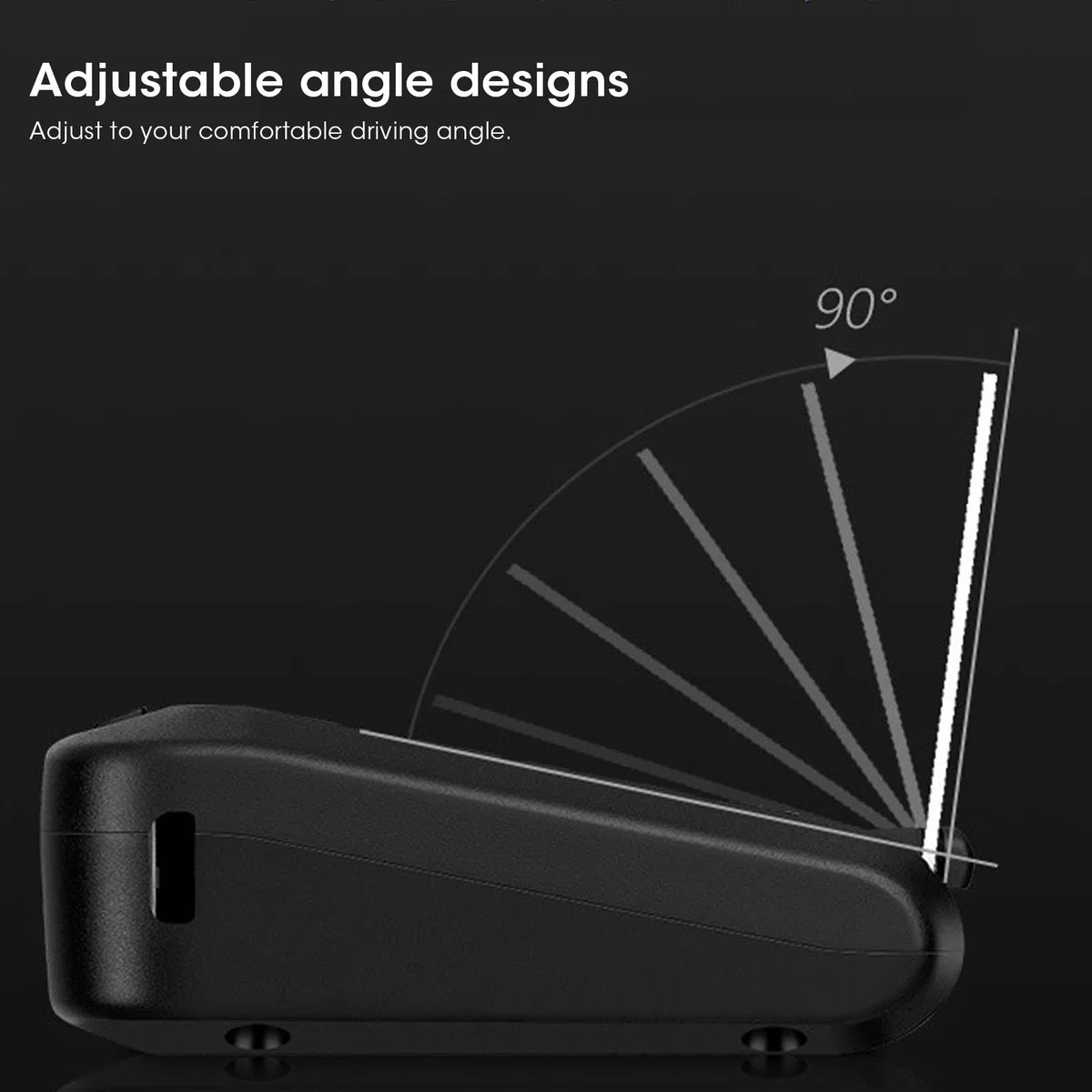aqxreight - Head Up Display, Head Up Display multifunzionale da 3 pollici HUD Monitor Velocità Temperatura Acqua Display Voltaggio Proiettore OBD