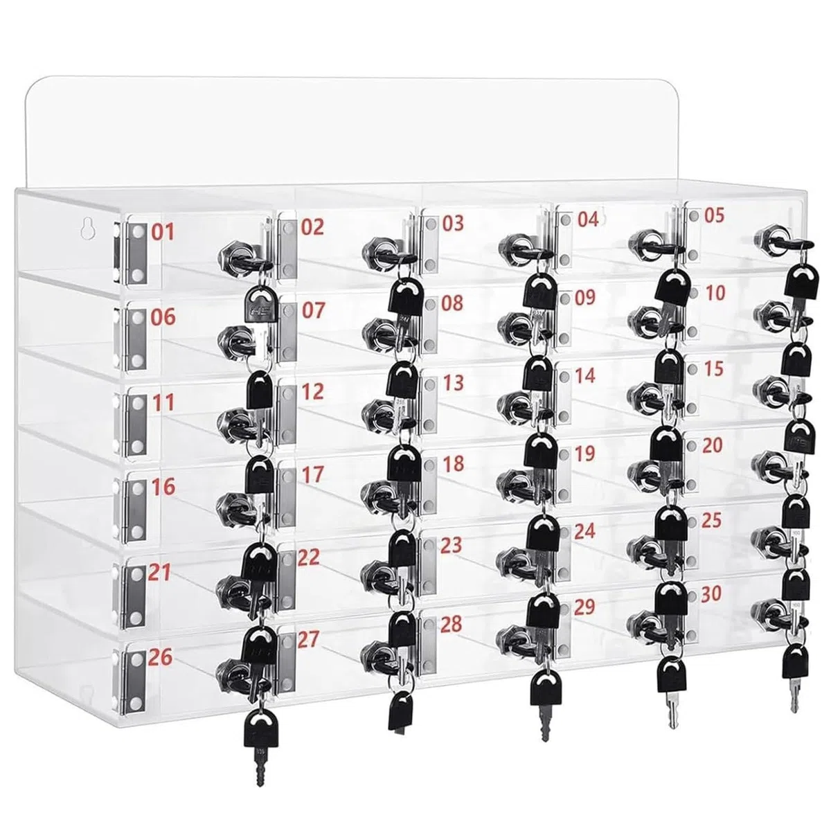 Caja de Almacenamiento para teléfono móvil Soporte acrílico para teléfono móvil Caja de Almacenamiento de Escritorio Caja de Almacenamiento Transparente de acrílico para teléfono móvil co