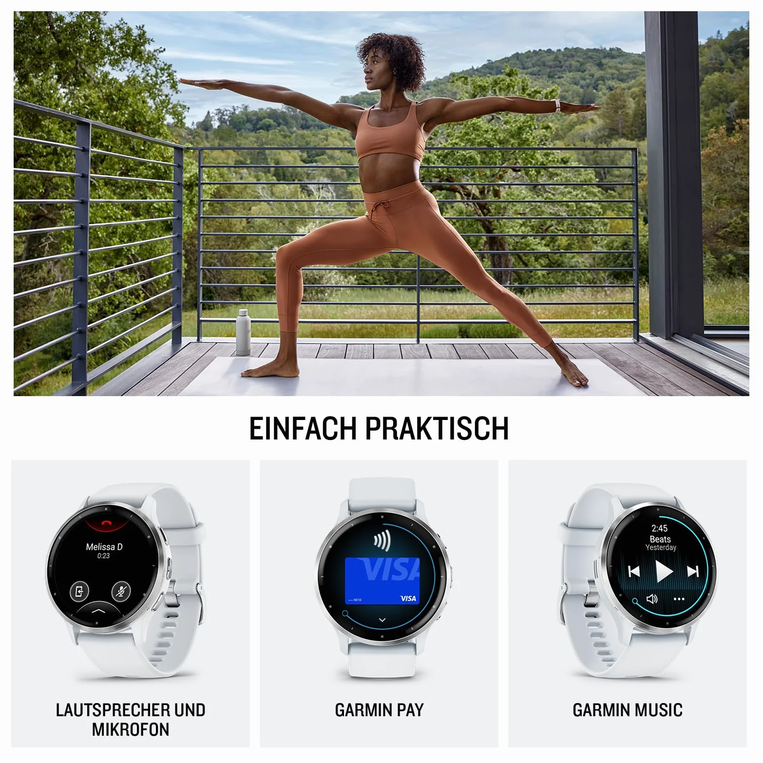 Garmin Venu 3S, Smartwatch AMOLED 1,2", Cassa 41mm, Microfono e Speaker, Musica, Pay, +30 App sport, GPS, Cardio, SpO2, Autonomia 10 giorni (Ivory & Soft Gold) (Ricondizionato)