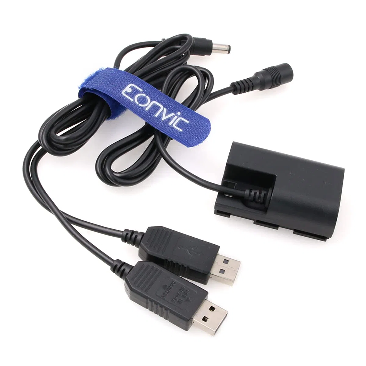 DR-E6 DC accoppiatore LP-E6 Dummy batteria doppio USB cavo adattatore di alimentazione