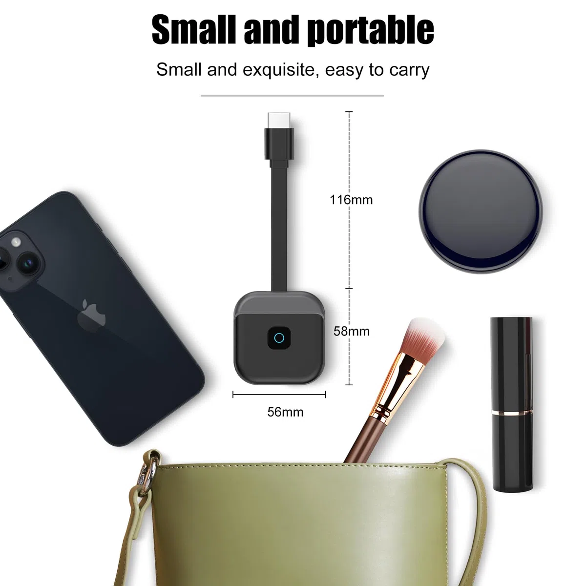 OBEST Wireless Miracast HDMI Dongle 5G/2.4GHz,Adattatore di Trasmissione HDMI Wireless,Plug & Play,Compatibile con Telefono/Tablet/PC a HDTV/Proiettore,Airplay/Miracast/DLNA | Schermo Mirroring Display Trasmettitore Ricevitore Video Streaming da Apple And