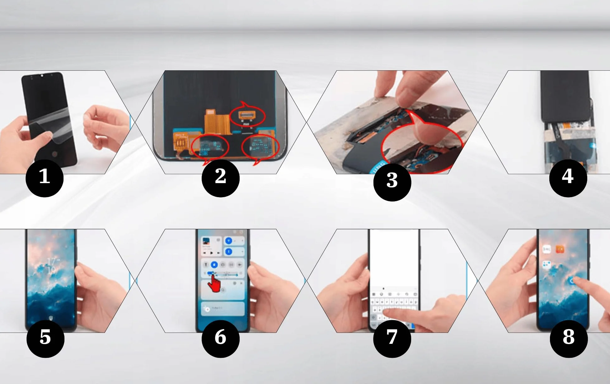 It'Go Full INCELL Display per Samsung Note 10 Lite N770 LCD Schermo di Ricambio Touch Screen con Strumento Nero di Alta Qualità