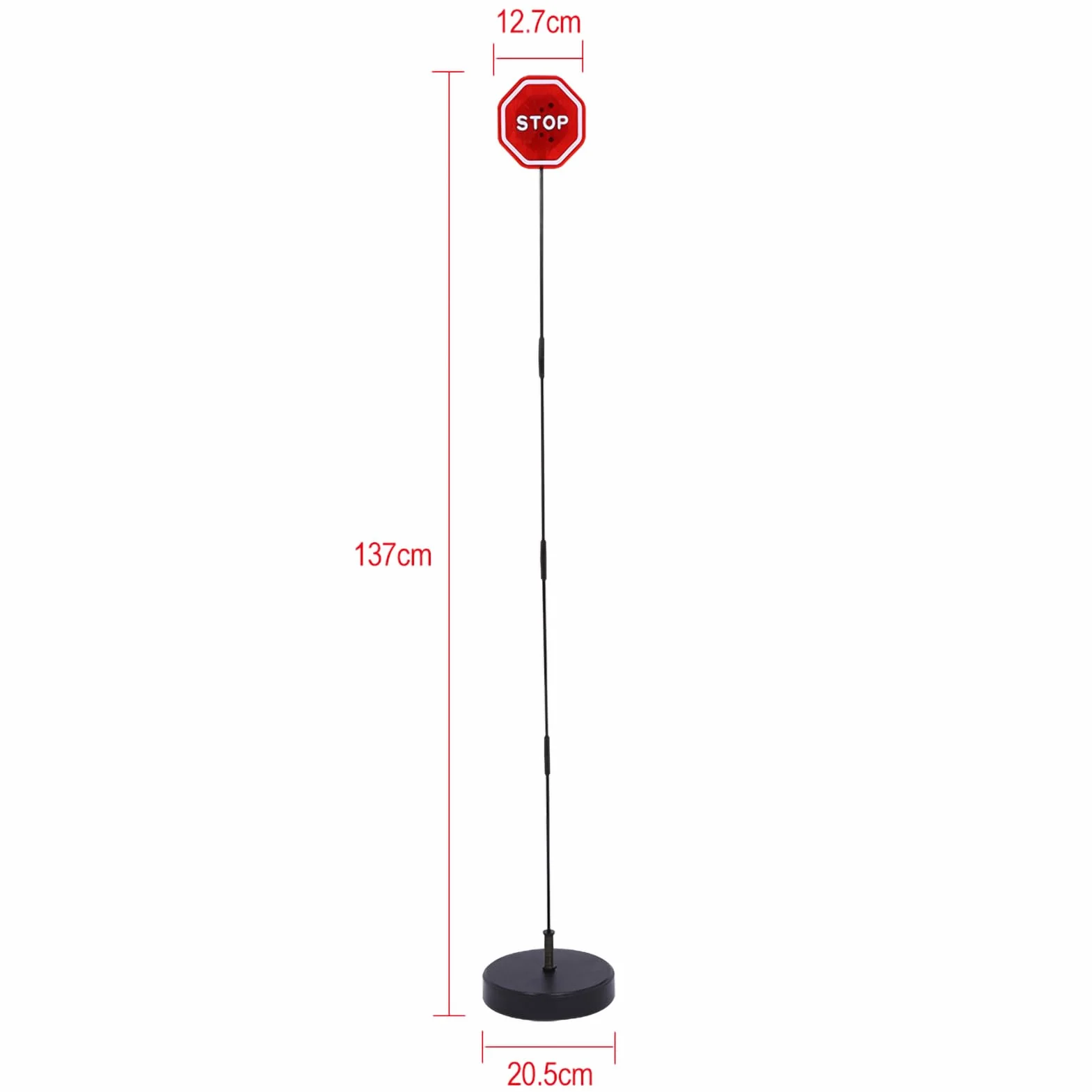 Sensore di Arresto a LED Lampeggiante, KIMISS 137 X 20,5 X 12,7 Cm/53,9 X 8,1 X 5 Sensore di Arresto di Parcheggio con Supporto Regolabile Rilevatore di Parcheggio Automatico