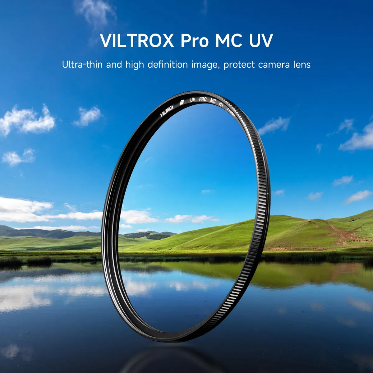 VILTROX Filtro UV MC da 58mm, MC Filtro di protezione UV 18 rivestimenti multistrato UHD, rivestimento nano, filtro UV ultra sottile resistente ai graffi per obiettivo fotocamera da 58mm
