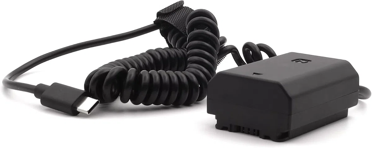 PATONA NP-FZ100 - Adattatore di alimentazione USB-C a corrente continua per Sony Alpha A7 III IV, A7R III IV, A7C, A9, A1, FX3, A6600 A6700, invece di batteria tramite USB-C