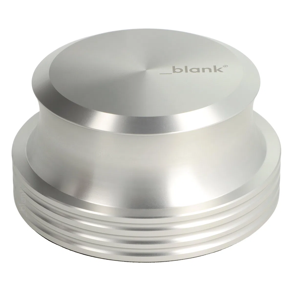 _blank #021si Stabilizzatore HiFi | Peso del disco in vinile 425g | Alluminio fresato CNC | Anodizzato argento | Massimizza la qualità del suono e riduce le vibrazioni