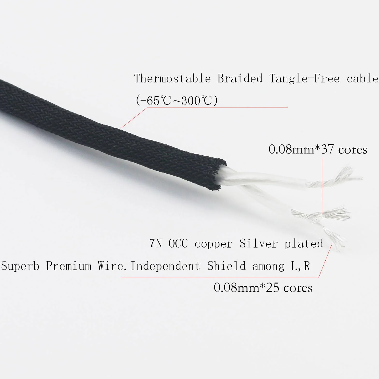 Cavo bilanciato XLR a 4 pin da 2 m, cavo audio di ricambio compatibile con cuffie Sennheiser HD650, HD58X, HD600, HD580, HD660S, HD660S2, HD6XX, 7N OCC, cavo placcato argento e rame con guscio in